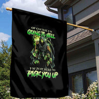 Of Course I'm Going To Hell Skull Garden Flag - Wonder Print Shop