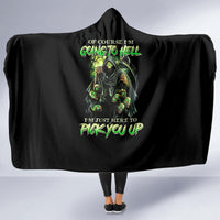 of-course-im-going-to-hell-skull-hooded-blanket