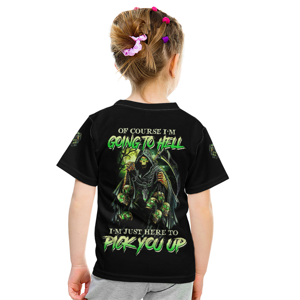 Of Course I'm Going To Hell Skull Kid T Shirt - Wonder Print Shop