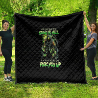 Of Course I'm Going To Hell Skull Quilt - Wonder Print Shop