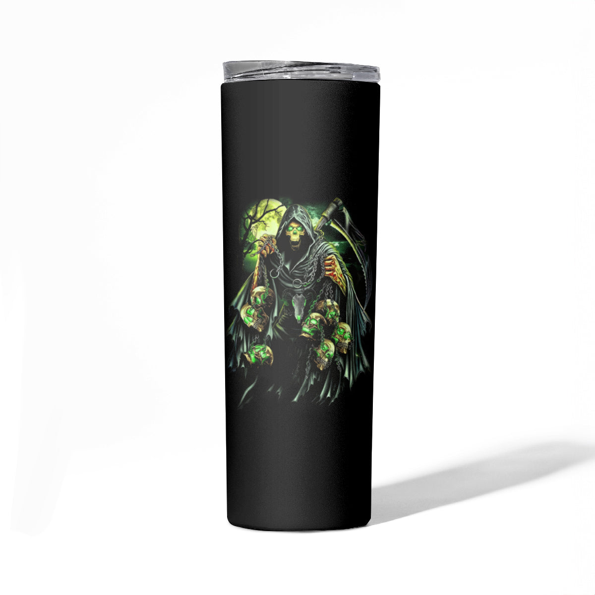 Of Course I'm Going To Hell Skull Skinny Tumbler - Wonder Print Shop