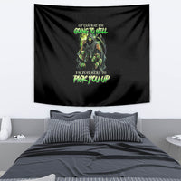Of Course I'm Going To Hell Skull Tapestry - Wonder Print Shop