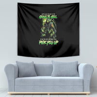 Of Course I'm Going To Hell Skull Tapestry - Wonder Print Shop