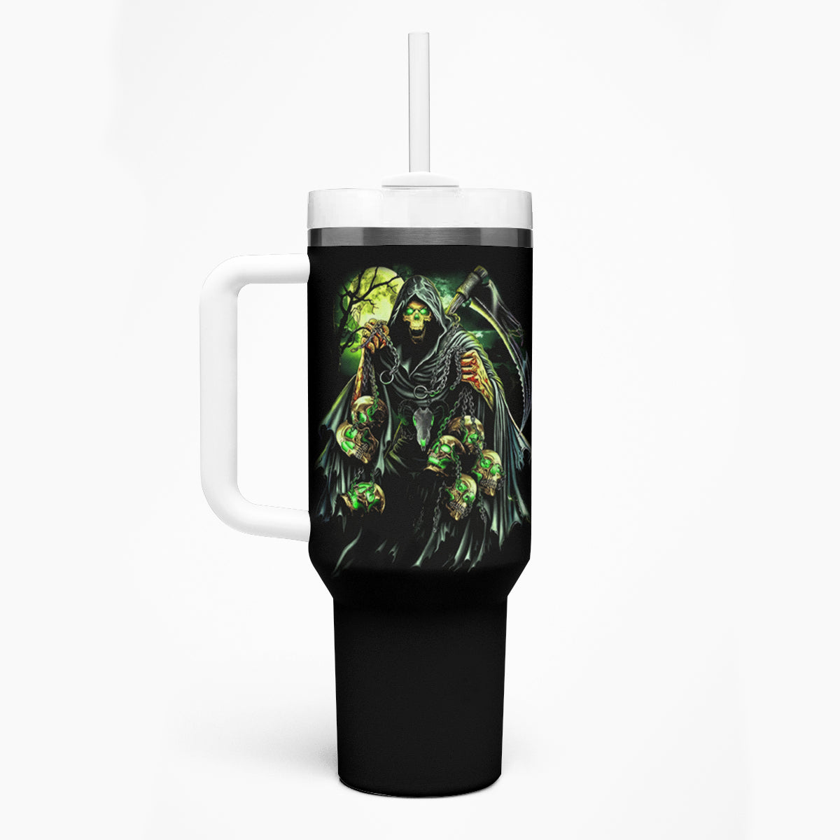 Of Course I'm Going To Hell Skull Tumbler With Handle - Wonder Print Shop