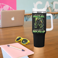 Of Course I'm Going To Hell Skull Tumbler With Handle - Wonder Print Shop