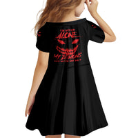 I'm Never Alone My Demon Are With Me Family Matching Off Shoulder Maxi Dress and Hawaiian Shirt - Wonder Print Shop