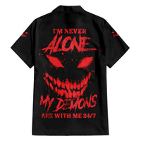 I'm Never Alone My Demon Are With Me Hawaiian Shirt - Wonder Print Shop