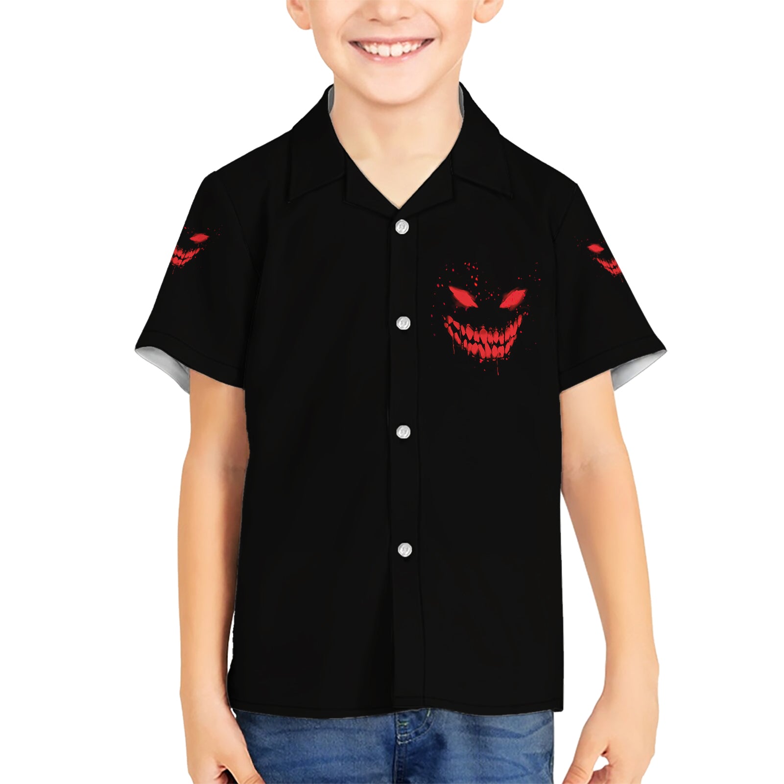 I'm Never Alone My Demon Are With Me Kid Hawaiian Shirt - Wonder Print Shop