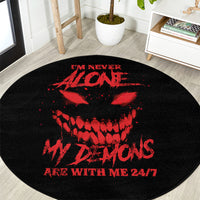 im-never-alone-my-demon-are-with-me-round-carpet
