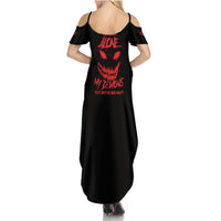 I'm Never Alone My Demon Are With Me Summer Maxi Dress - Wonder Print Shop
