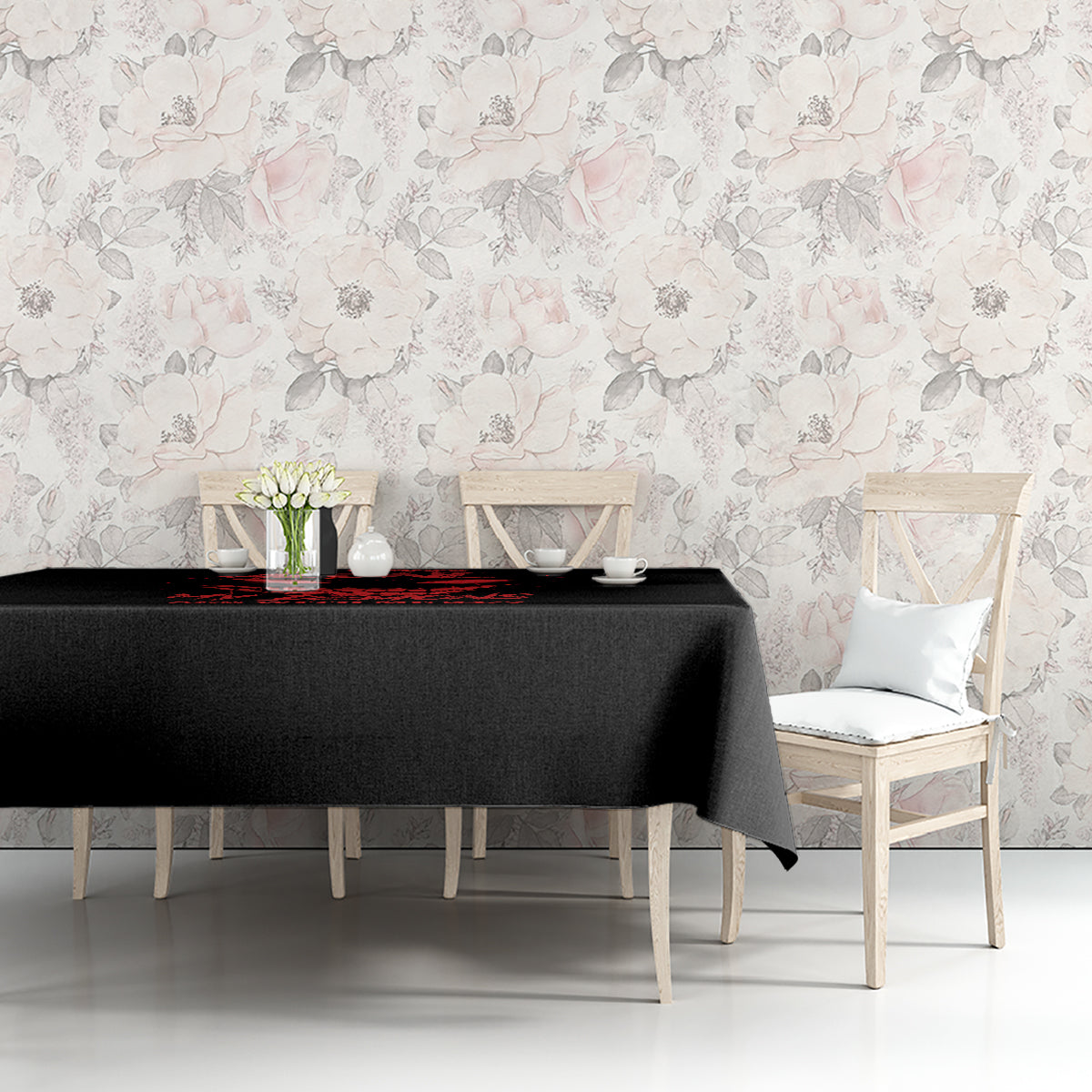 I'm Never Alone My Demon Are With Me Tablecloth - Wonder Print Shop