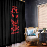 I'm Never Alone My Demon Are With Me Window Curtain - Wonder Print Shop