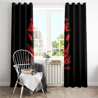 I'm Never Alone My Demon Are With Me Window Curtain - Wonder Print Shop