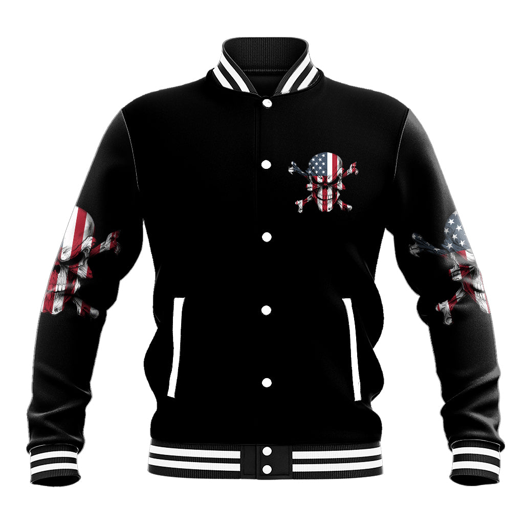 This Is America Patriotic Skull Baseball Jacket - Wonder Print Shop