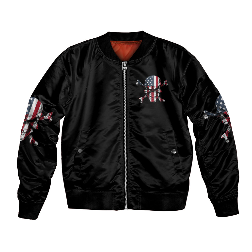 This Is America Patriotic Skull Bomber Jacket - Wonder Print Shop