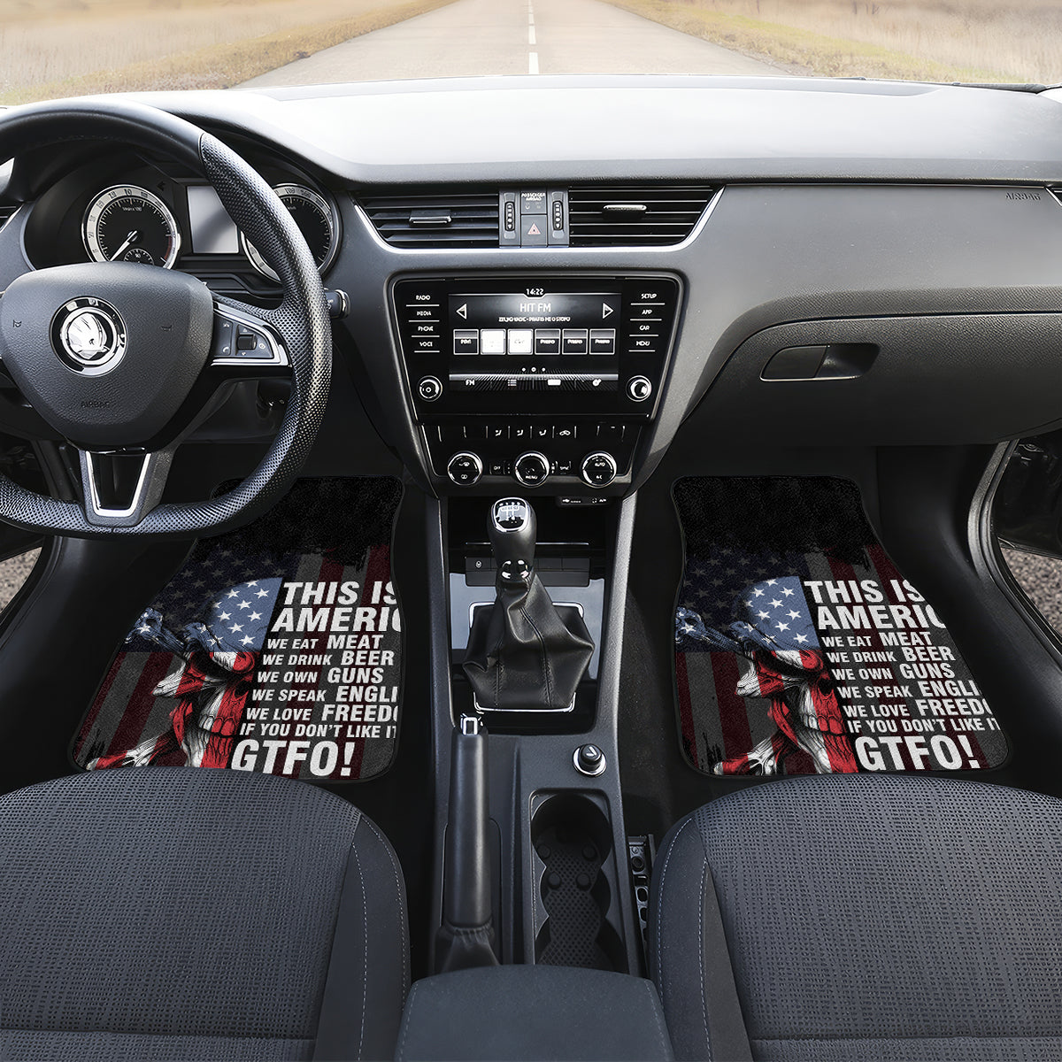 This Is America Patriotic Skull Car Mats - Wonder Print Shop