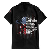 This Is America Patriotic Skull Family Matching Long Sleeve Bodycon Dress and Hawaiian Shirt - Wonder Print Shop