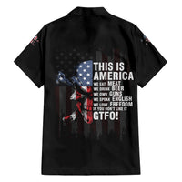 This Is America Patriotic Skull Family Matching Short Sleeve Bodycon Dress and Hawaiian Shirt - Wonder Print Shop