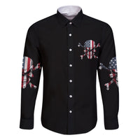 This Is America Patriotic Skull Family Matching Short Sleeve Bodycon Dress and Hawaiian Shirt - Wonder Print Shop