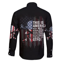 This Is America Patriotic Skull Family Matching Short Sleeve Bodycon Dress and Hawaiian Shirt - Wonder Print Shop