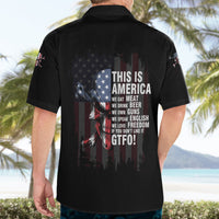 This Is America Patriotic Skull Hawaiian Shirt - Wonder Print Shop