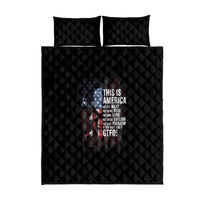 This Is America Patriotic Skull Quilt Bed Set - Wonder Print Shop