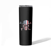 This Is America Patriotic Skull Skinny Tumbler - Wonder Print Shop