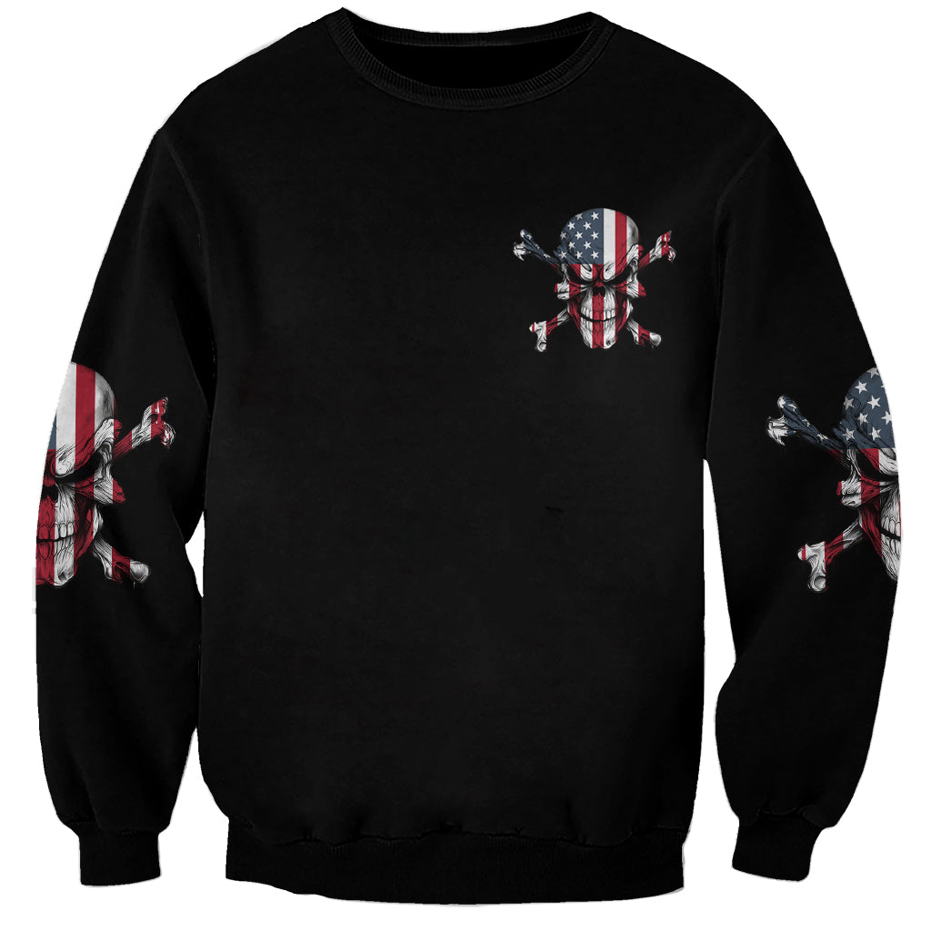 This Is America Patriotic Skull Sweatshirt - Wonder Print Shop