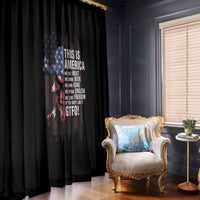 This Is America Patriotic Skull Window Curtain - Wonder Print Shop