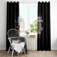 This Is America Patriotic Skull Window Curtain - Wonder Print Shop