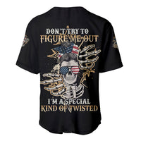 Don't Try To Figure Me Out Baseball Jersey - Wonder Print Shop