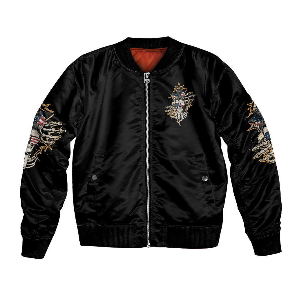 Don't Try To Figure Me Out Bomber Jacket - Wonder Print Shop