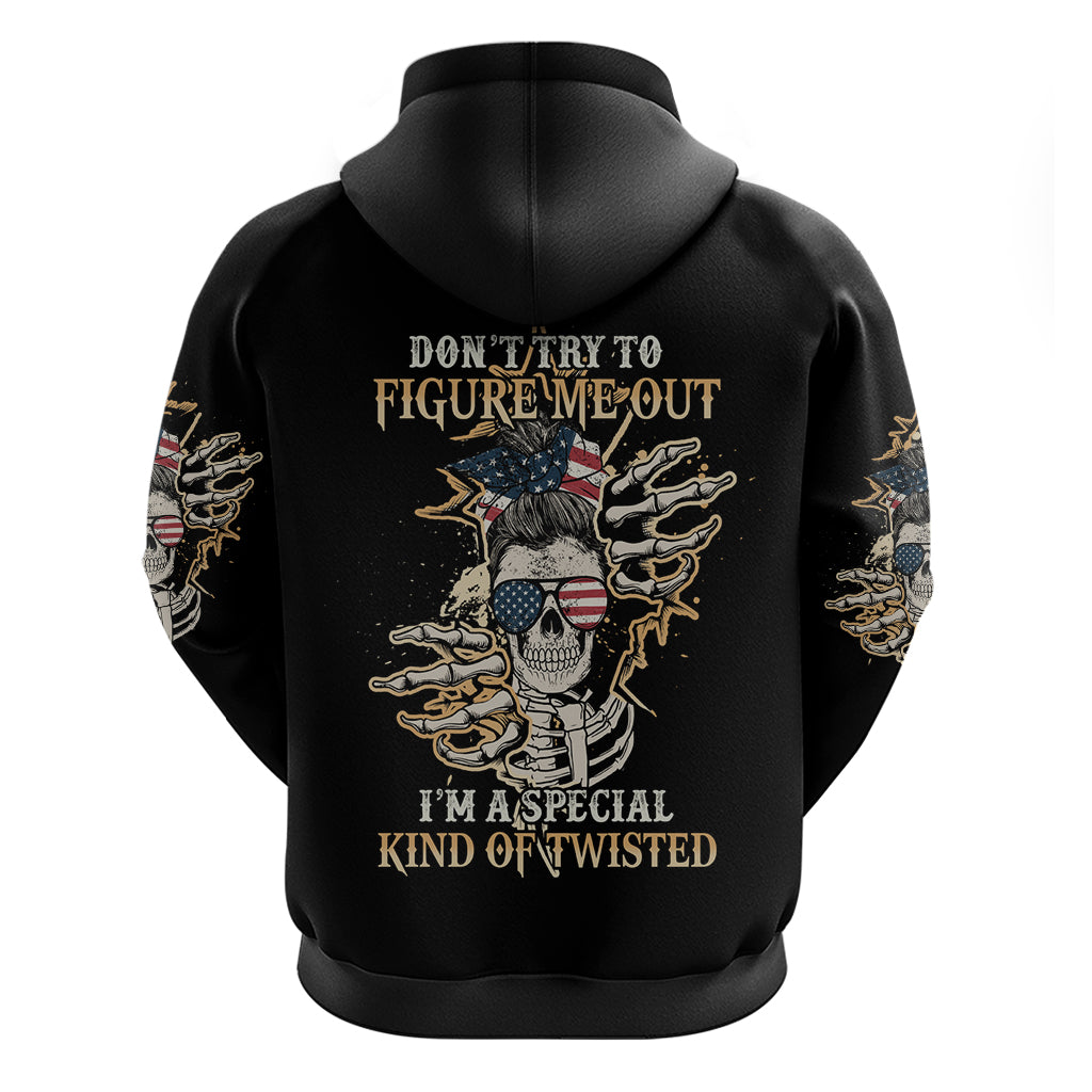 Don't Try To Figure Me Out Hoodie - Wonder Print Shop