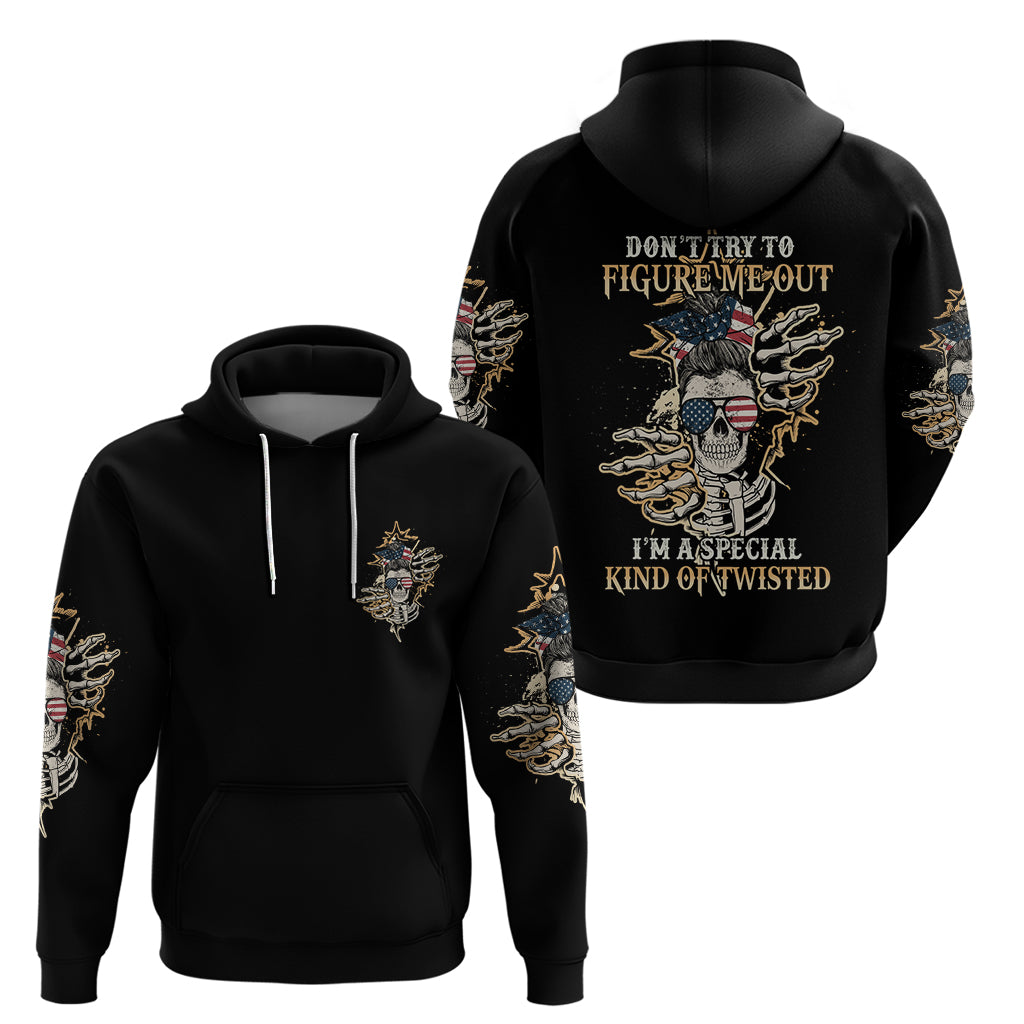Don't Try To Figure Me Out Hoodie - Wonder Print Shop