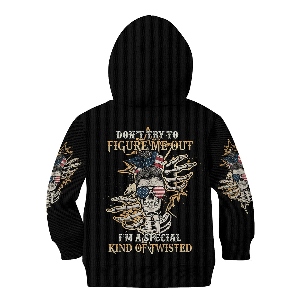 Don't Try To Figure Me Out Kid Hoodie - Wonder Print Shop