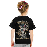 Don't Try To Figure Me Out Kid T Shirt - Wonder Print Shop