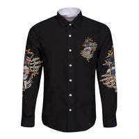 Don't Try To Figure Me Out Long Sleeve Button Shirt - Wonder Print Shop