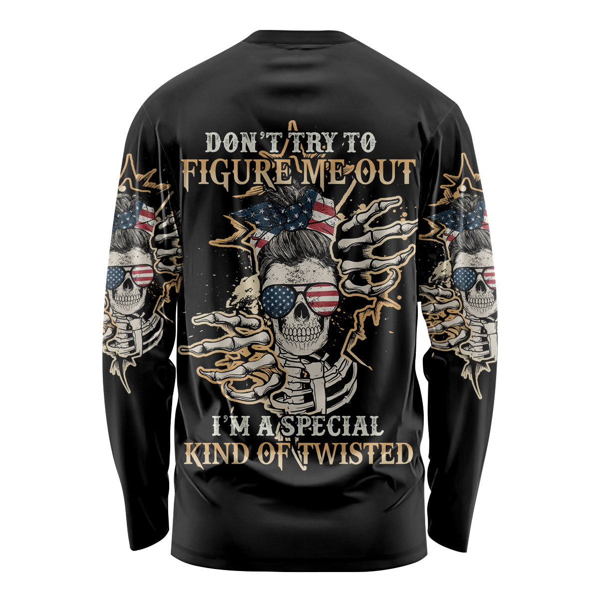 Don't Try To Figure Me Out Long Sleeve Shirt - Wonder Print Shop