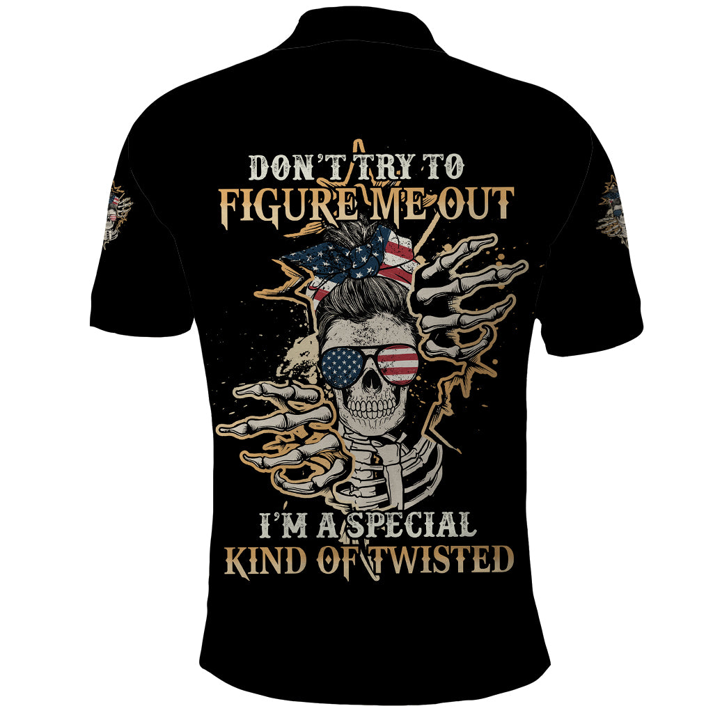Don't Try To Figure Me Out Polo Shirt - Wonder Print Shop