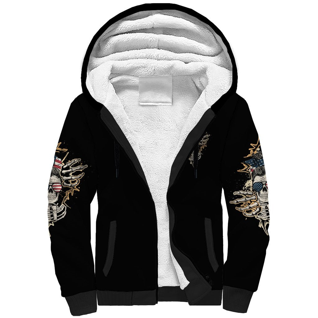 Don't Try To Figure Me Out Sherpa Hoodie - Wonder Print Shop