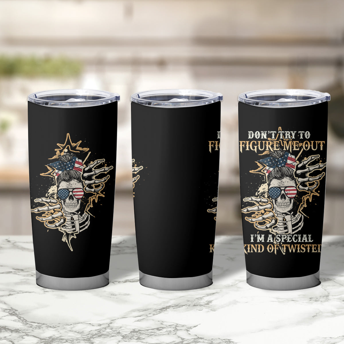 Don't Try To Figure Me Out Tumbler Cup - Wonder Print Shop