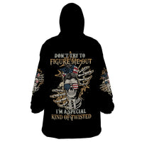 Don't Try To Figure Me Out Wearable Blanket Hoodie - Wonder Print Shop
