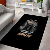 I Can't Go To Hell Reaper Bat Area Rug - Wonder Print Shop