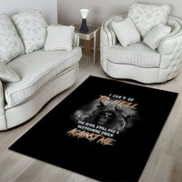 I Can't Go To Hell Reaper Bat Area Rug - Wonder Print Shop