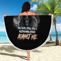 I Can't Go To Hell Reaper Bat Beach Blanket - Wonder Print Shop