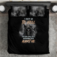 I Can't Go To Hell Reaper Bat Bedding Set - Wonder Print Shop