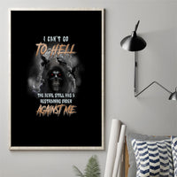 I Can't Go To Hell Reaper Bat Canvas Wall Art - Wonder Print Shop