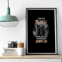 I Can't Go To Hell Reaper Bat Canvas Wall Art - Wonder Print Shop