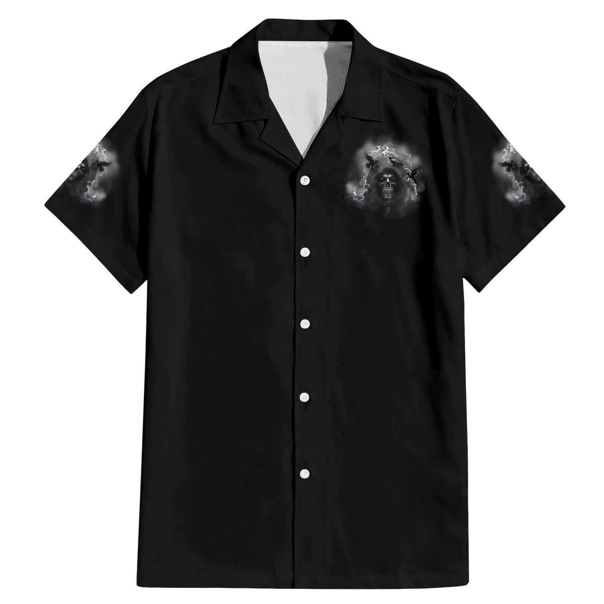 I Can't Go To Hell Reaper Bat Family Matching Mermaid Dress and Hawaiian Shirt - Wonder Print Shop