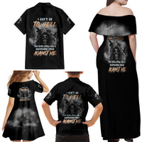 I Can't Go To Hell Reaper Bat Family Matching Off Shoulder Maxi Dress and Hawaiian Shirt - Wonder Print Shop